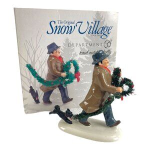 Department 56 Snow Village Haul Out The Holly Figurine 4025330 Christmas Scene